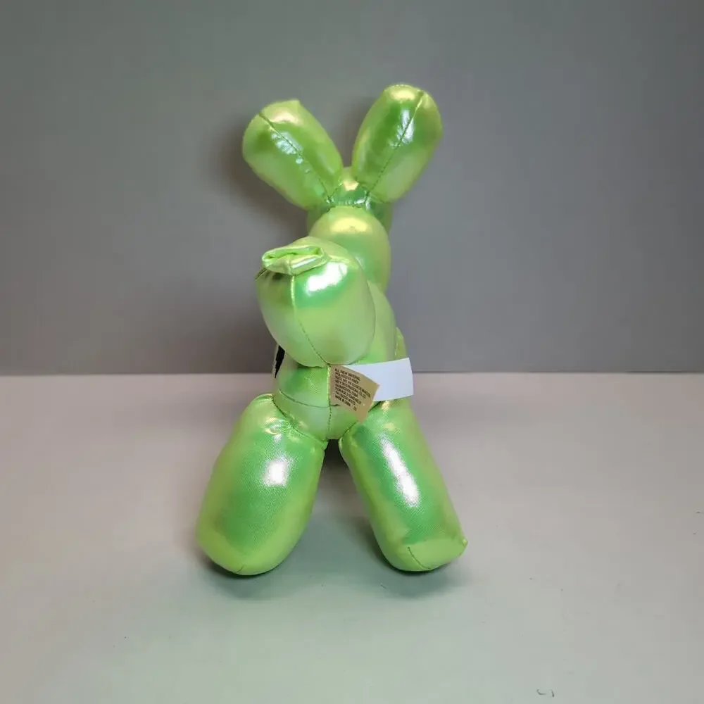 Neon Green Iridescent Balloon Dog Plush Halloween Bat Stuffed Animal MTY‎ Int.